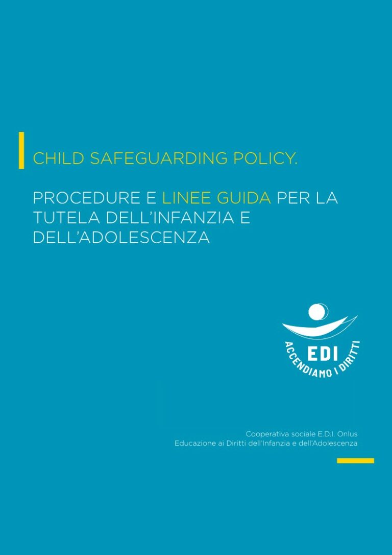 Copertina Child Safeguarding Policy